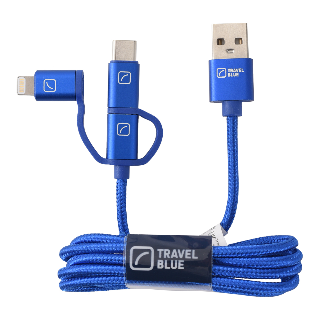 CABLE UNIVERSAL 3 EN 1 MICRO USB - TIPO C - LIGHTNING