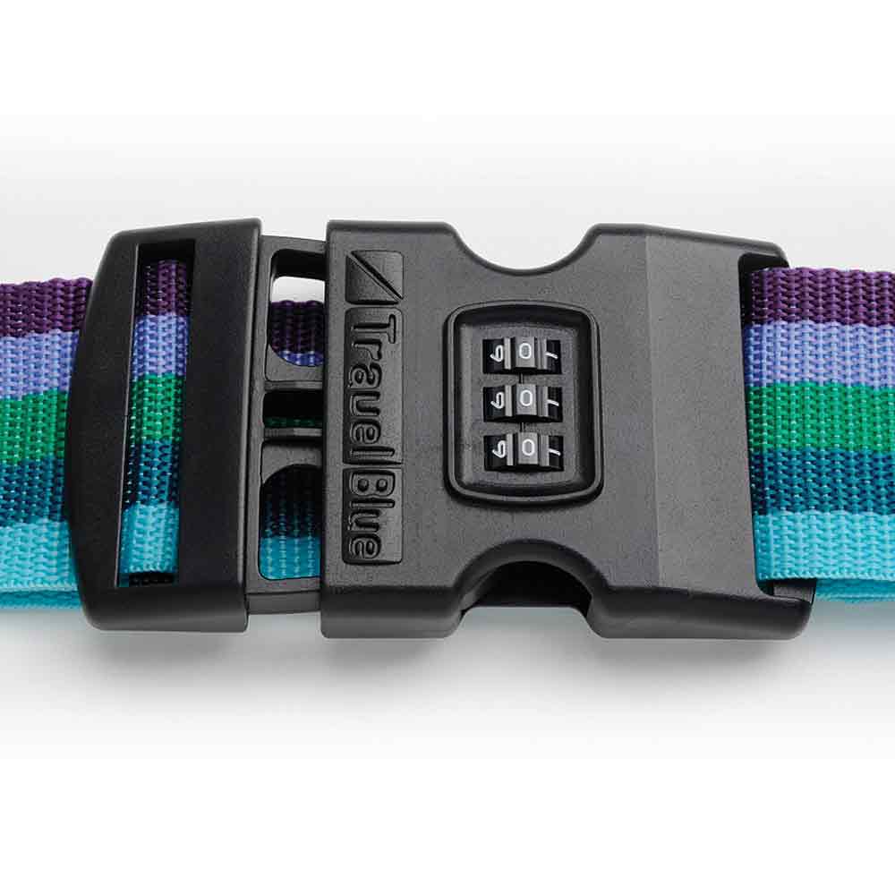 FINCOS Detachable Cross Travel Luggage Strap Packing Belts Suitcase Bag Security Straps with Lock 8 XH8Z Color: Mint Green