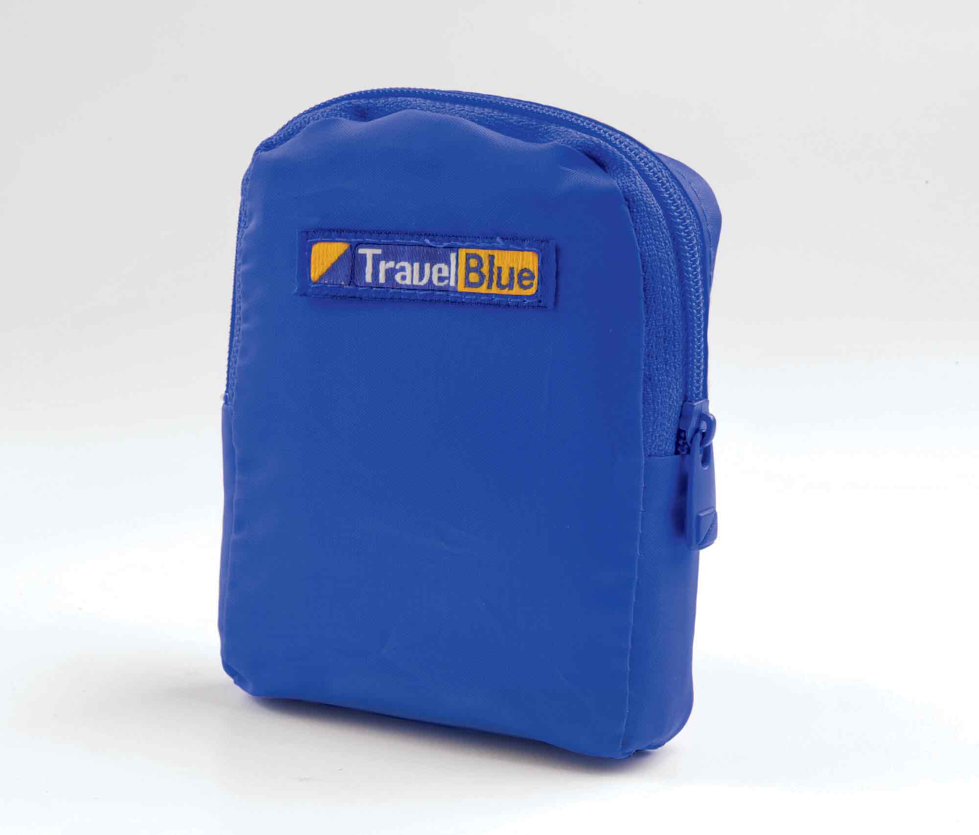 blue travel accessories