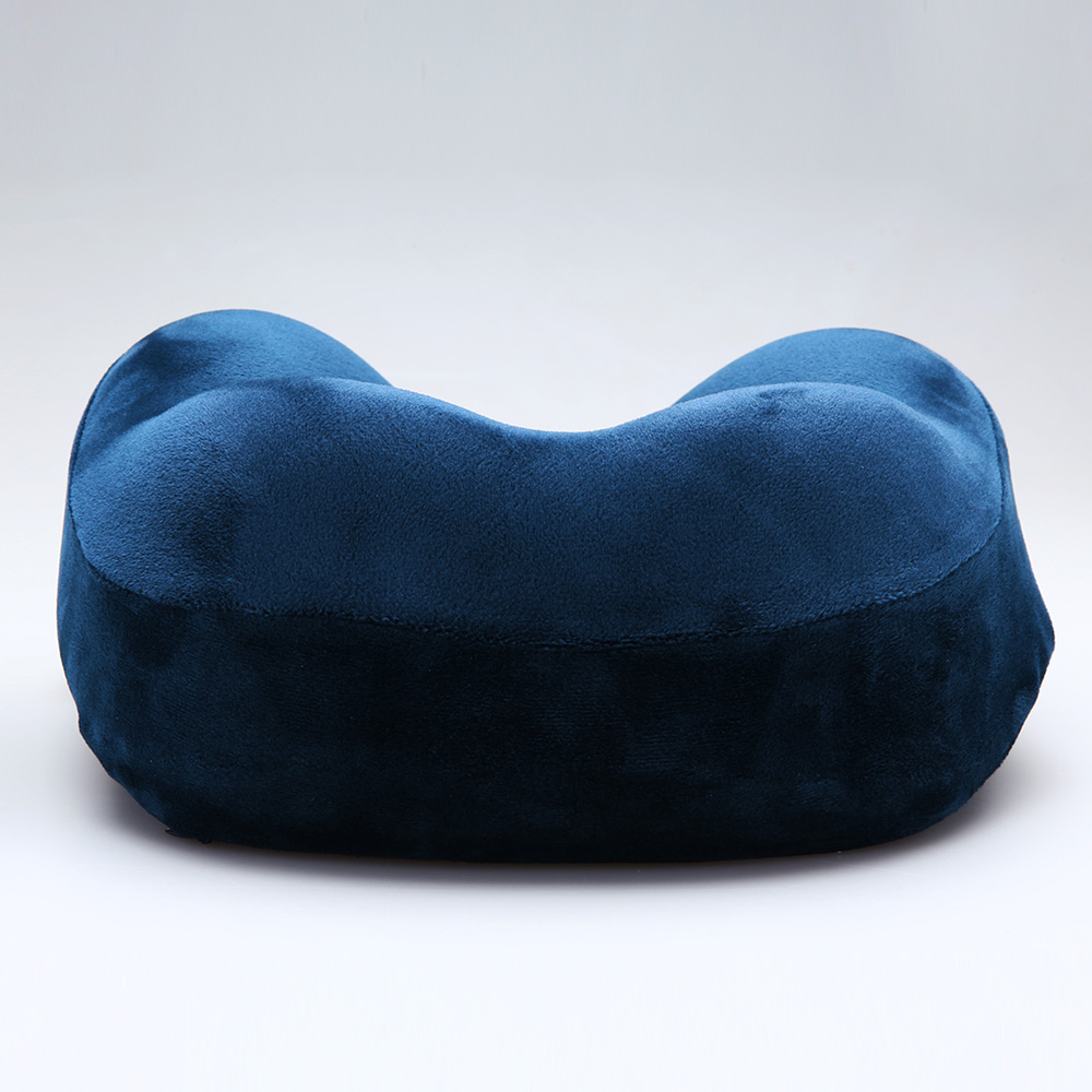 rongwen Memory Foam Pillow U-Shape Neck Pillow Massage Headrest For Office Flight Pillow-Sky Blue 