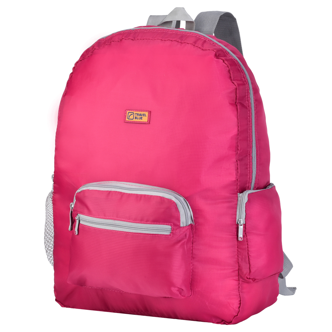Folding Large Backpack - 20 Litre - Pink | Travel Blue Travel Accessories
