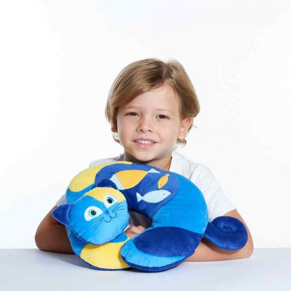 ETRAVELCARE Multifunctional Kids Travel Pillow in BLUE  CHILD SIZE 