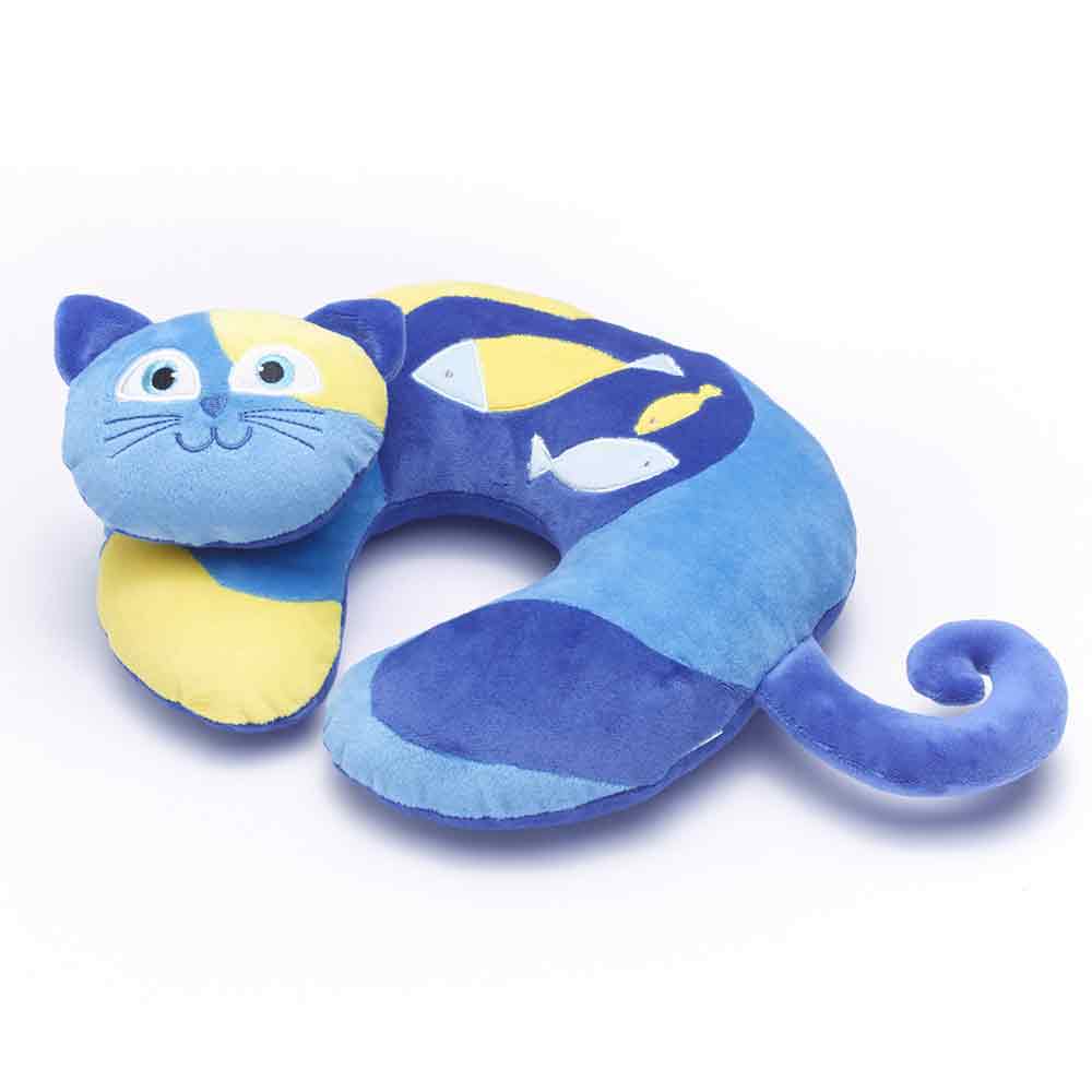 Cat BOYANN Cute Animals Travel Pillows Soft Orthopaedic Neck Support Cushion for Airplane Car Reading