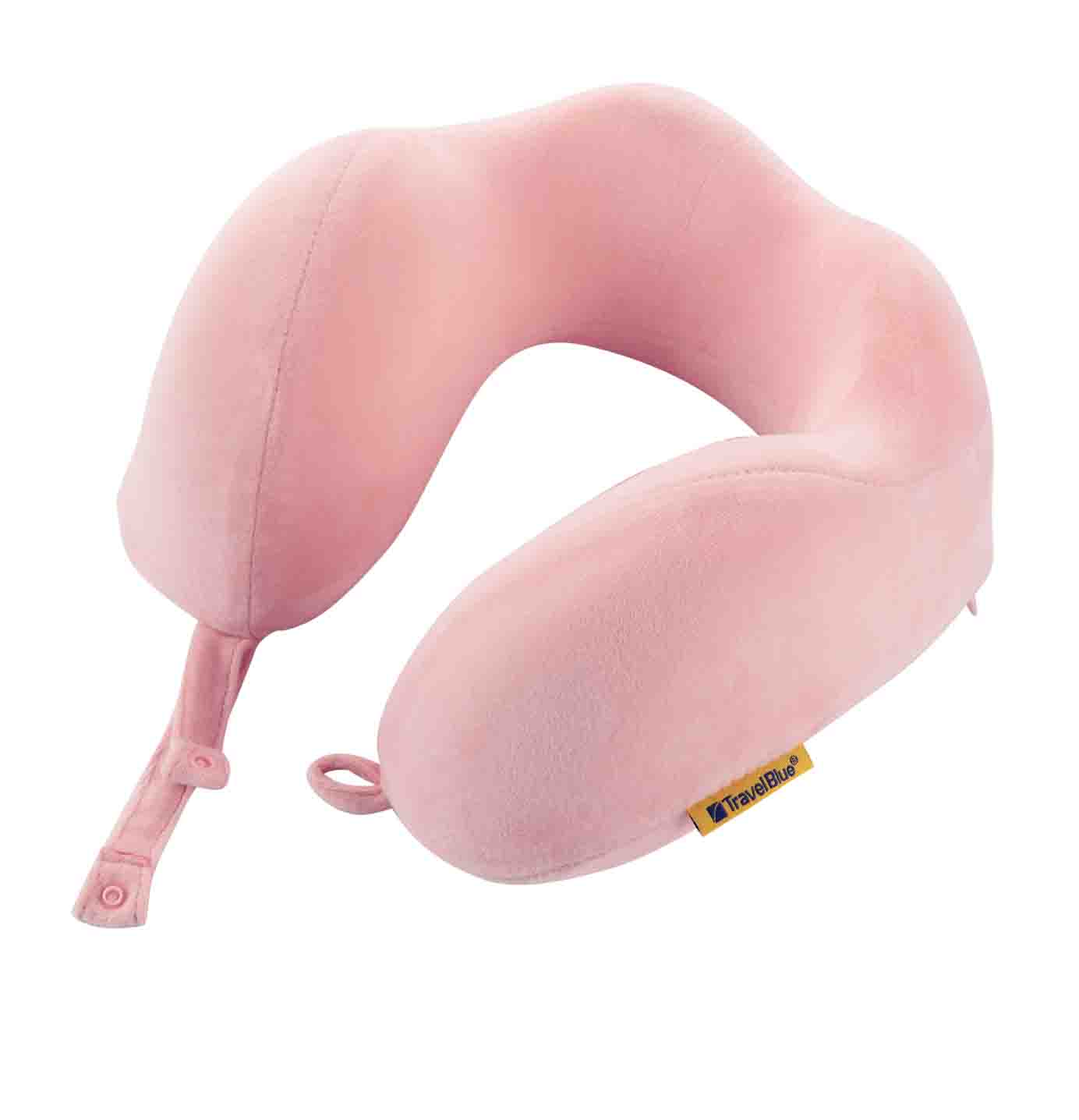 Wider Fit Tranquillity Memory Foam Travel Pillow - Pink | Travel Blue Travel  Accessories
