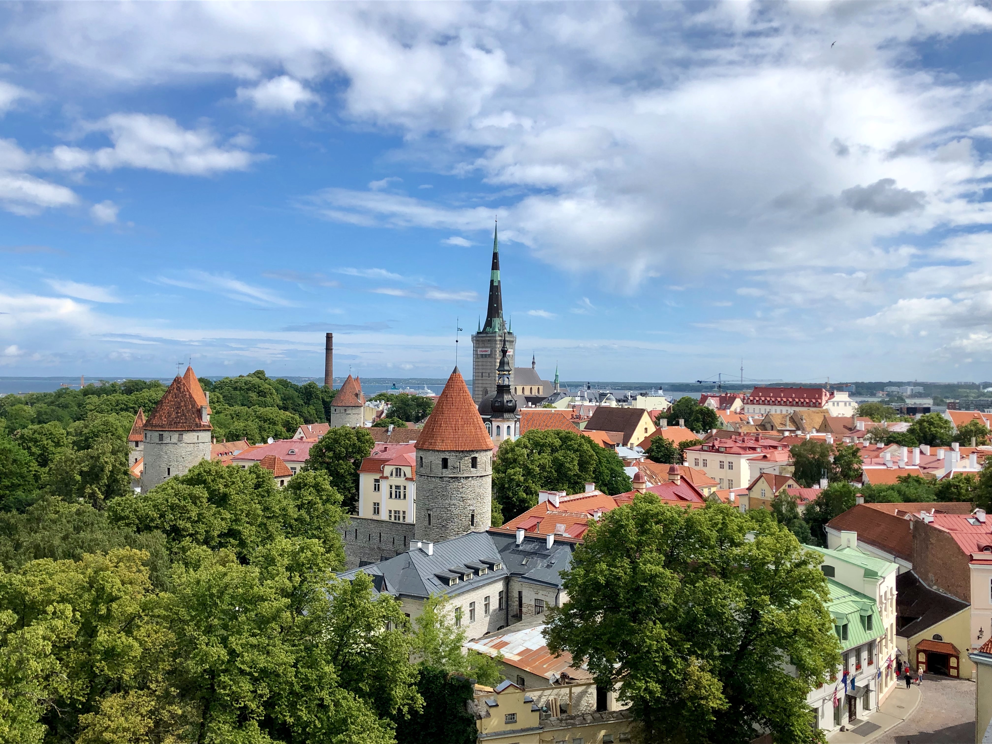 Skyline view of Tallinn