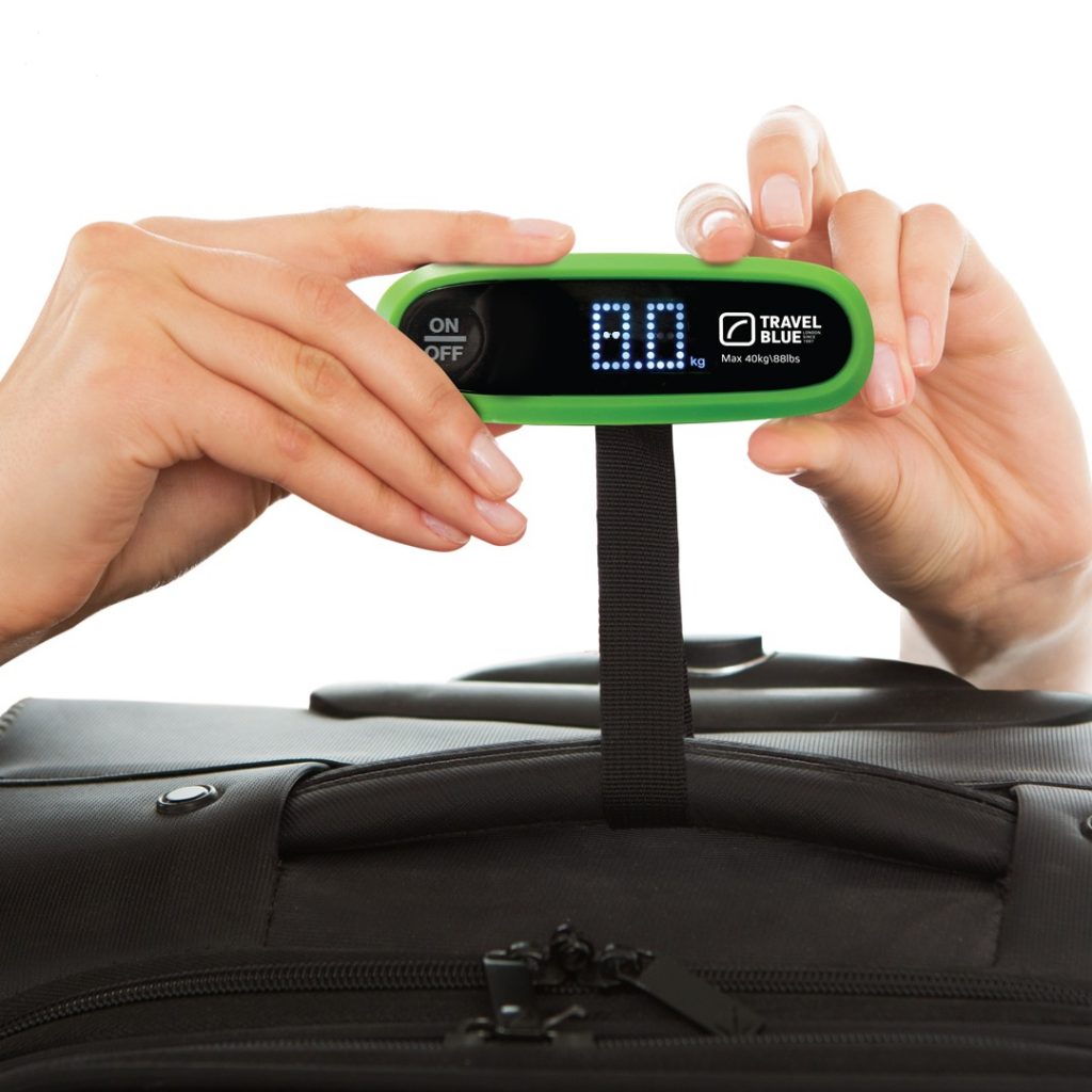travel blue luggage scale